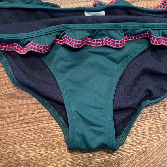 Boden Corfu Bikini Top & Bottom in Hunter Green Size 8 - Picture 4 of 5